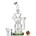 Triple trinquete Perc Klein Incycler Hookah de vidrio Smokingpipe (ES-GB-398)